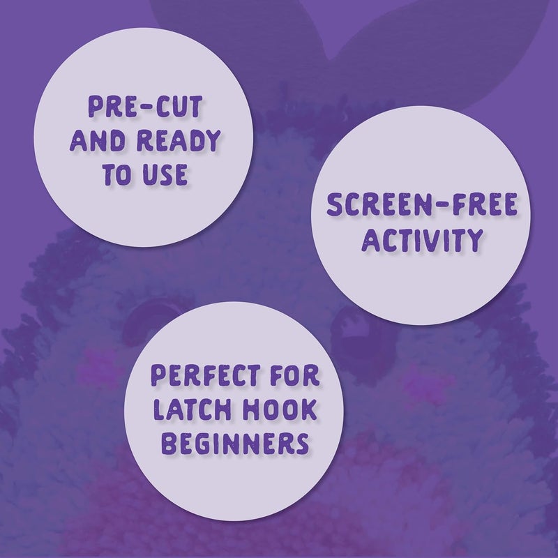 LatchKits Avocado Pillow - Latch Hook Kits for Kids, Arts and Crafts, Yarn Art, Kids Crafts, Toys for Girls, Birthday Gift for Girls, Easy to Follow Pattern, Hook Included, Craft Kits, Ages 6+ - Image 5